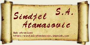 Sinđel Atanasović vizit kartica